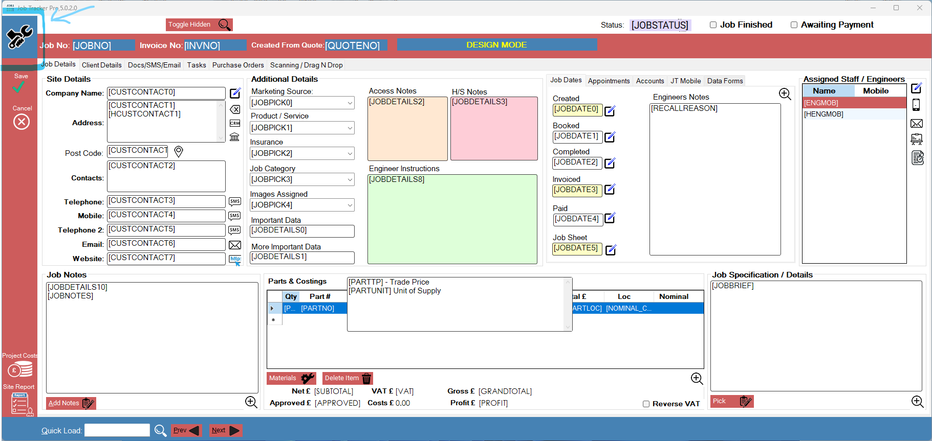  Job Tracker is easy to customise to suit your business needs. It's among the more advanced field service management software on the market today.